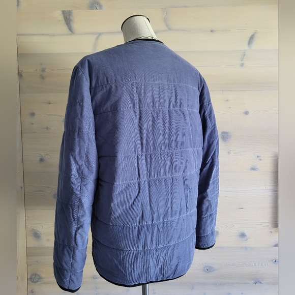 O.N.S. Clothing Crescent Mini Cord Men's Quilted Snap Jacket in Vintage Indigo M - Picture 5 of 12